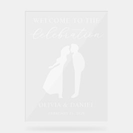 Welcome to the Celebration Custom Wedding Welcome Acryl Bord