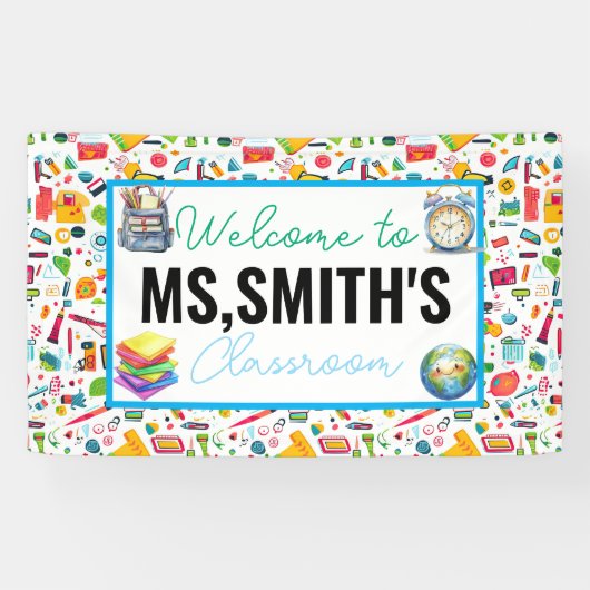 Welcome to the Classroom Back to School Banner (Horizontaal)