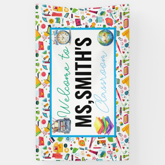 Welcome to the Classroom Back to School Banner (Verticaal)