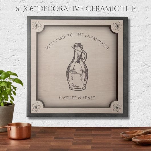 Welcome to the Farmhouse Decorative Kitchen  Tegeltje