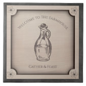 Welcome to the Farmhouse Decorative Kitchen  Tegeltje (Voorkant)