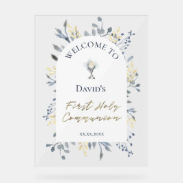 welcome to the First Communion Acrylic Sign Acryl Bord