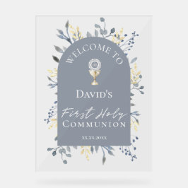welcome to the First Communion Acrylic Sign Acryl Bord
