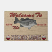 Welcome To The Fishing Lodge Deurmat (Voorkant)