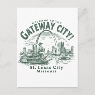 Welcome to the Gateway City St. Louis City Missour Briefkaart
