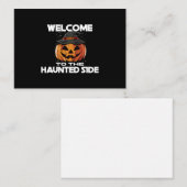 Welcome To The Haunted Side Enclosure Card Informatiekaartje (Voorkant / Achterkant)