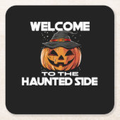 Welcome To The Haunted Side Paper Coaster Kartonnen Onderzetters (Voorkant)