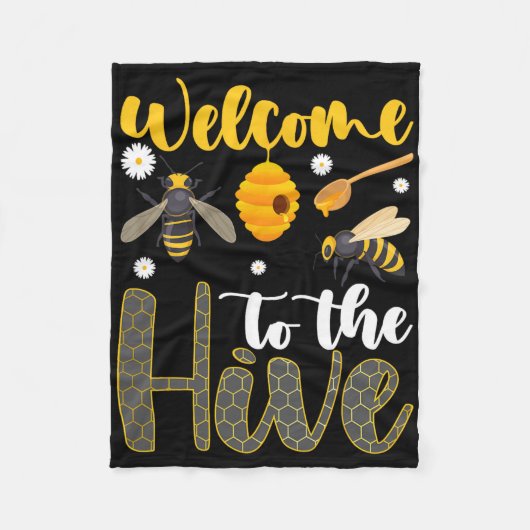 Welcome To The Hive Bee Teacher Back To School  Fleece Deken (Voorkant)