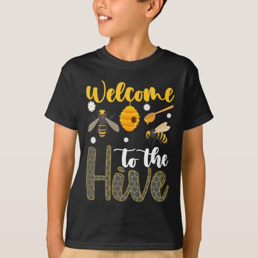 Welcome To The Hive Bee Teacher Back To School T-shirt (Voorkant)