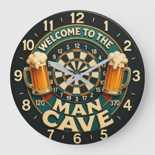 Welcome to the Man Cave  Grote Klok (Voorkant)