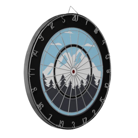 Welcome to the Mountains Dartbord (Voorkant Links)