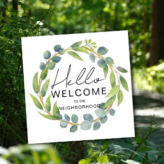 Welcome to the Neighborhood Card – New Home Greeti Notitiekaartje