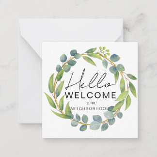 Welcome to the Neighborhood Card – New Home Greeti Notitiekaartje