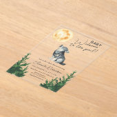 Welcome to the pack! Wolf Baby Shower Acryl Uitnodigingen (Laagn)