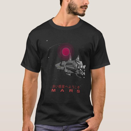 Welcome to the Red Planet T-shirt (Voorkant)