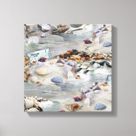 Welcome to the Seaside Canvas Afdruk