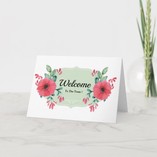 Welcome To The Team Card Kaart (Voorkant)