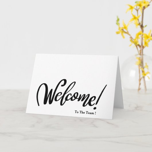 Welcome To The Team Kaart (Gele Bloem)