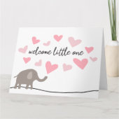 Welcome to the World - Elephant Card Kaart (Voorkant)
