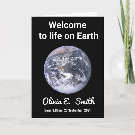 Welcome to the world - New Baby Congratulations Kaart (Voorkant)