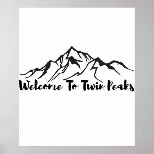 Welcome To Twin Peaks Poster (Voorkant)