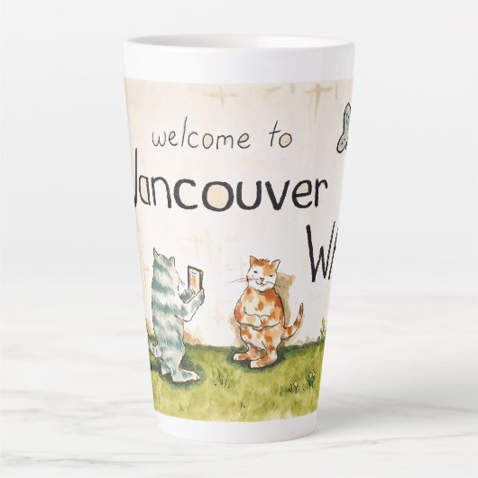 Welcome To Vancouver WA Latte Mok (Voorkant)