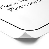 Welcome to  Wedding Black White Infinity Scroll, Poster (Hoek)