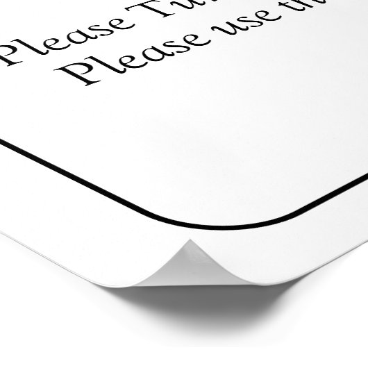 Welcome to Wedding Black White Infinity Scroll, Poster (Hoek)