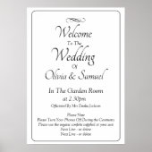 Welcome to  Wedding Black White Infinity Scroll, Poster (Voorkant)