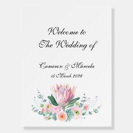 Welcome to Wedding Foam Board, Minimal, Elegant