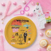 WELCOME TRAVEL AGAIN PAPIEREN BORDJE (Feest)