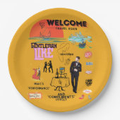 WELCOME TRAVEL AGAIN PAPIEREN BORDJE (Voorkant)