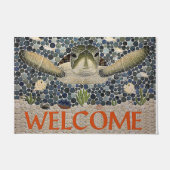Welcome Turtle Doormat, Cute Turtle Deurmat (Voorkant)