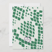 Welcome TWO Jungle, Watercolor 2nd Birthday Kaart (Achterkant)