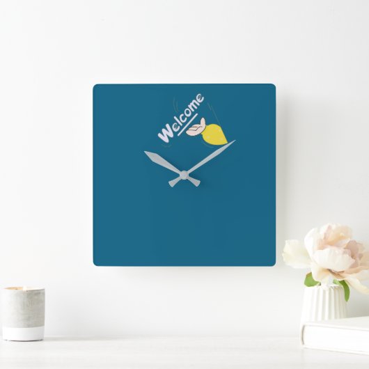 Welcome Vierkante Klok (Huis)