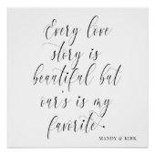 welcome wedding perfect poster (Voorkant)