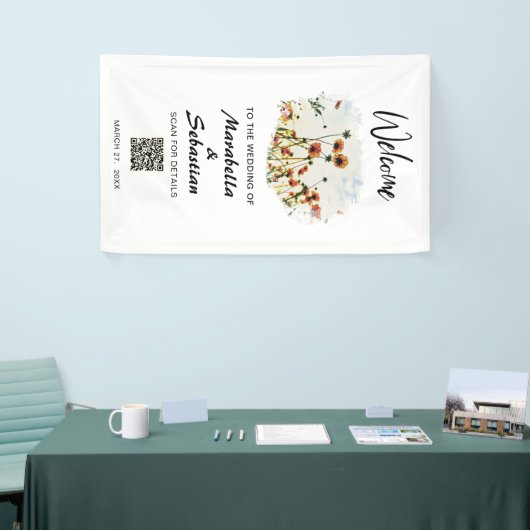 *~* WELCOME Wedding Poppy Floral AR9 Spandoek (Beurs)