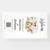*~* WELCOME Wedding Poppy Floral AR9 Spandoek (Horizontaal)