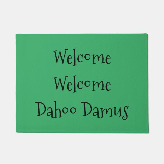 Welcome, Welcome, Dahoo Damus Deurmat (Voorkant)