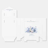 Welcome Winter Snowflake Ice Skate Baby Shower Bedankdoosjes (Ongevouwen)