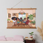 WELCOME Wood Topped Wall Tapestry Hangend Wandkleed (Slaapkamer)