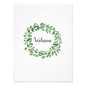 Welcome Wreath Script Custom Print Foto Afdruk (Voorkant)