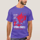 Welcomeo Night City Samurai We Have A Cityo Burn f T-shirt (Voorkant)