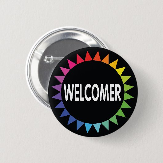 Welcomer Ronde Button 5,7 Cm (Voorkant /achterkant)