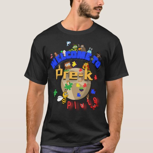 Welcoming Adventures Pre-K Pluto Geïnspireerd Shir T-shirt (Voorkant)