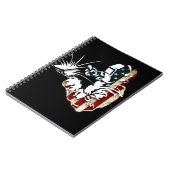 Welder American Flag USA Patriotic Welder Gift Notitieboek (Linkerzijde)