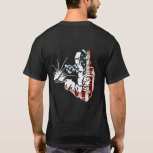 Welder American Flag USA Patriotic Welder Gift T-shirt