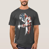 Welder American Flag USA Patriotic Welder Gift T-shirt (Voorkant)