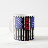 Welder Amerikaanse vlag Koffiemok (Voorkant links)
