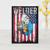 Welder  Amerikaanse vlag Welding Kaart (Gele Bloem)